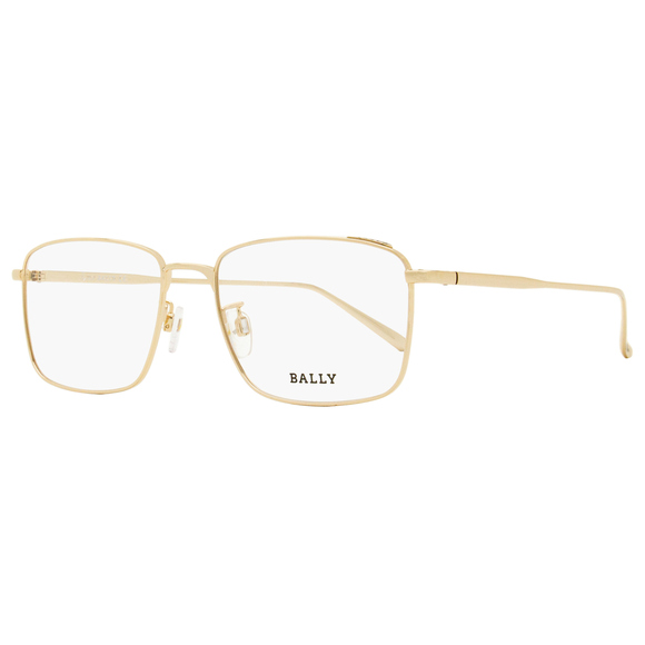 Bally Thin Rectangular Eyeglasses BY5027D 028 Gold 55mm